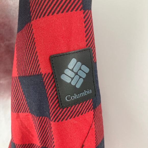 COLUMBIA Chatfield Hill Jacket Women Small Red Black Buffalo Plaid Sherpa Lined - Picture 8 of 16